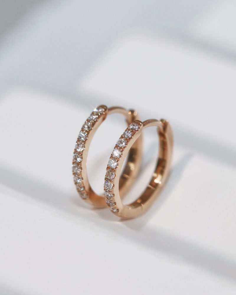 Hoop Diamond Earrings - 10mm - BJE0110