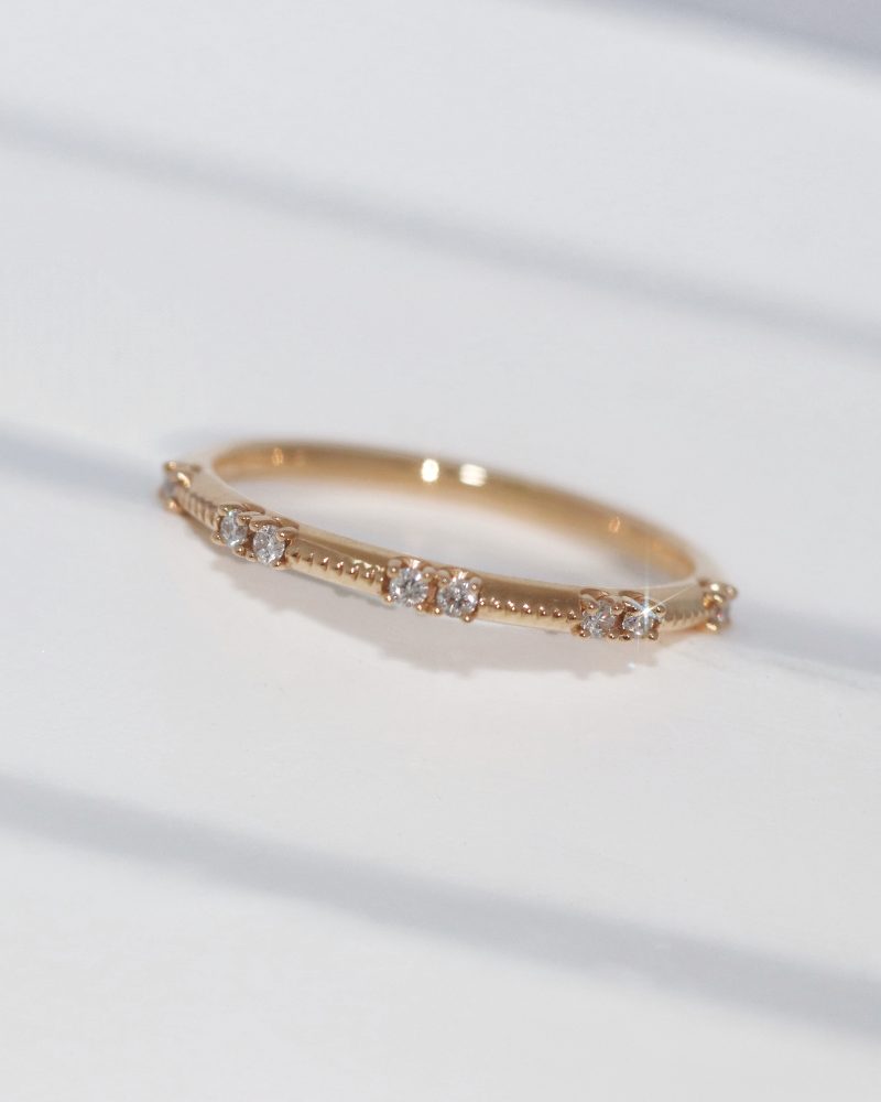 Milgrain Diamond Ring