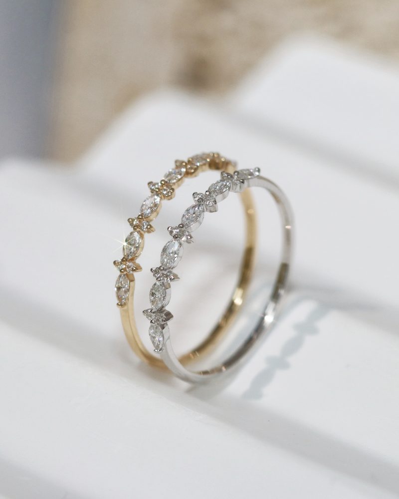 Marquise & Round Diamond Ring