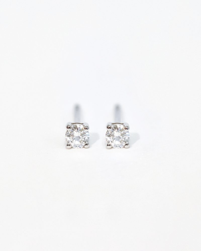 0.08ct + 0.08ct Diamond Stud Earrings