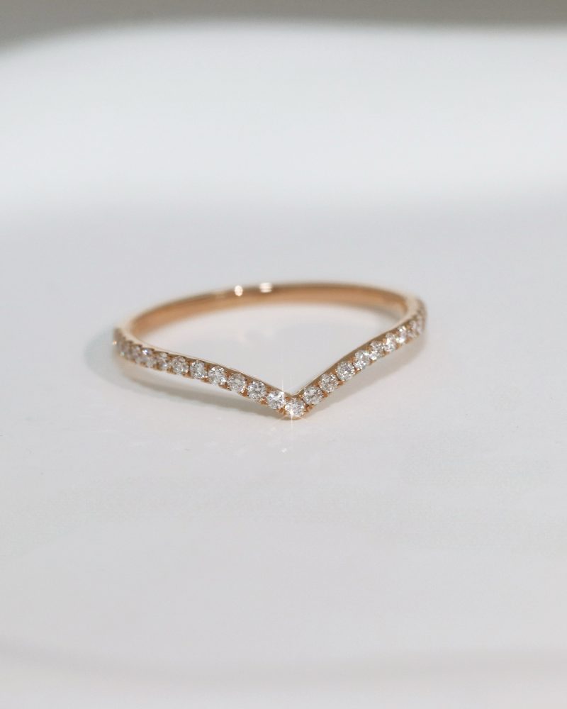 V Shape Diamond Ring
