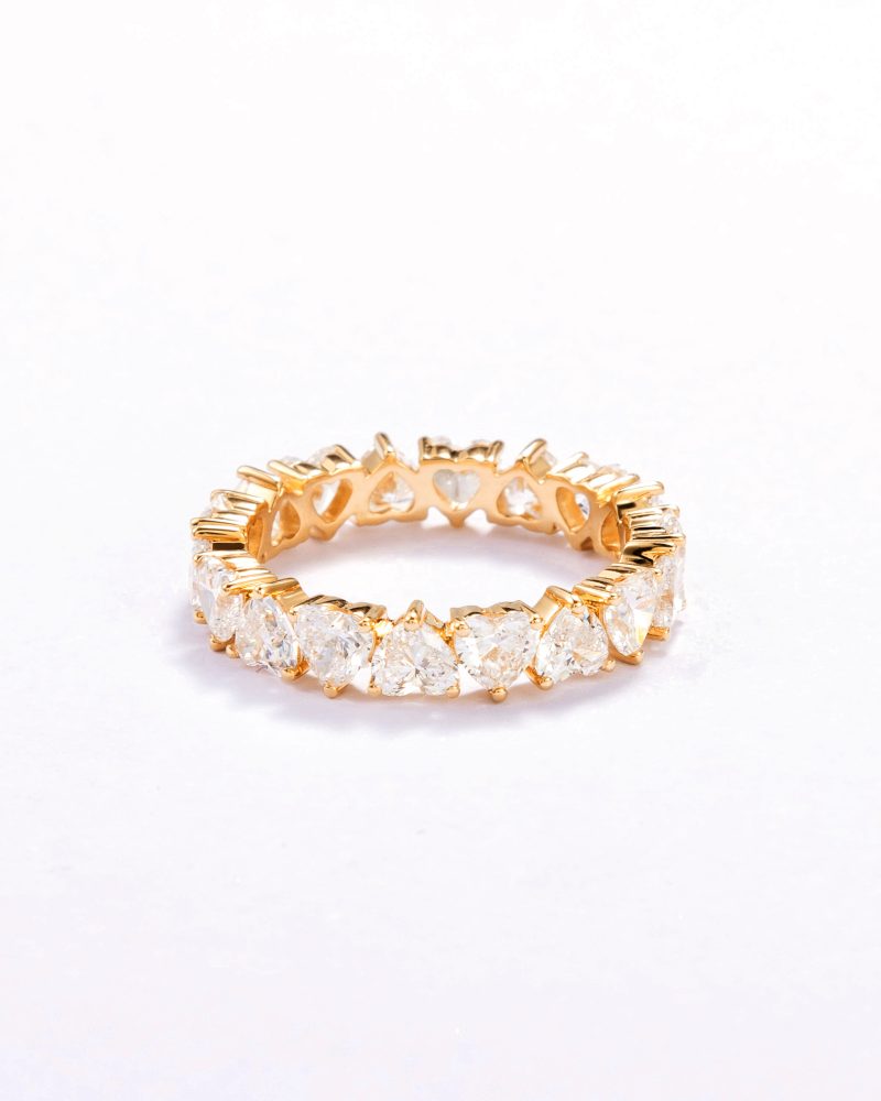 Heart Shape Diamond Eternity Ring