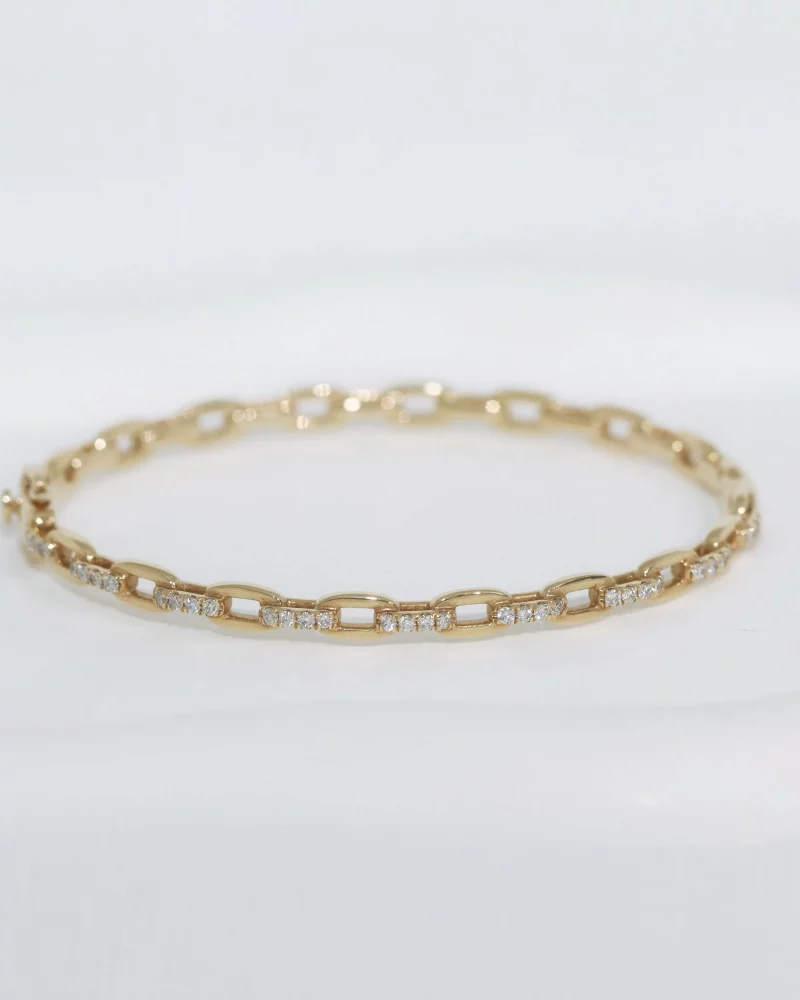 Chain Diamond Bangle
