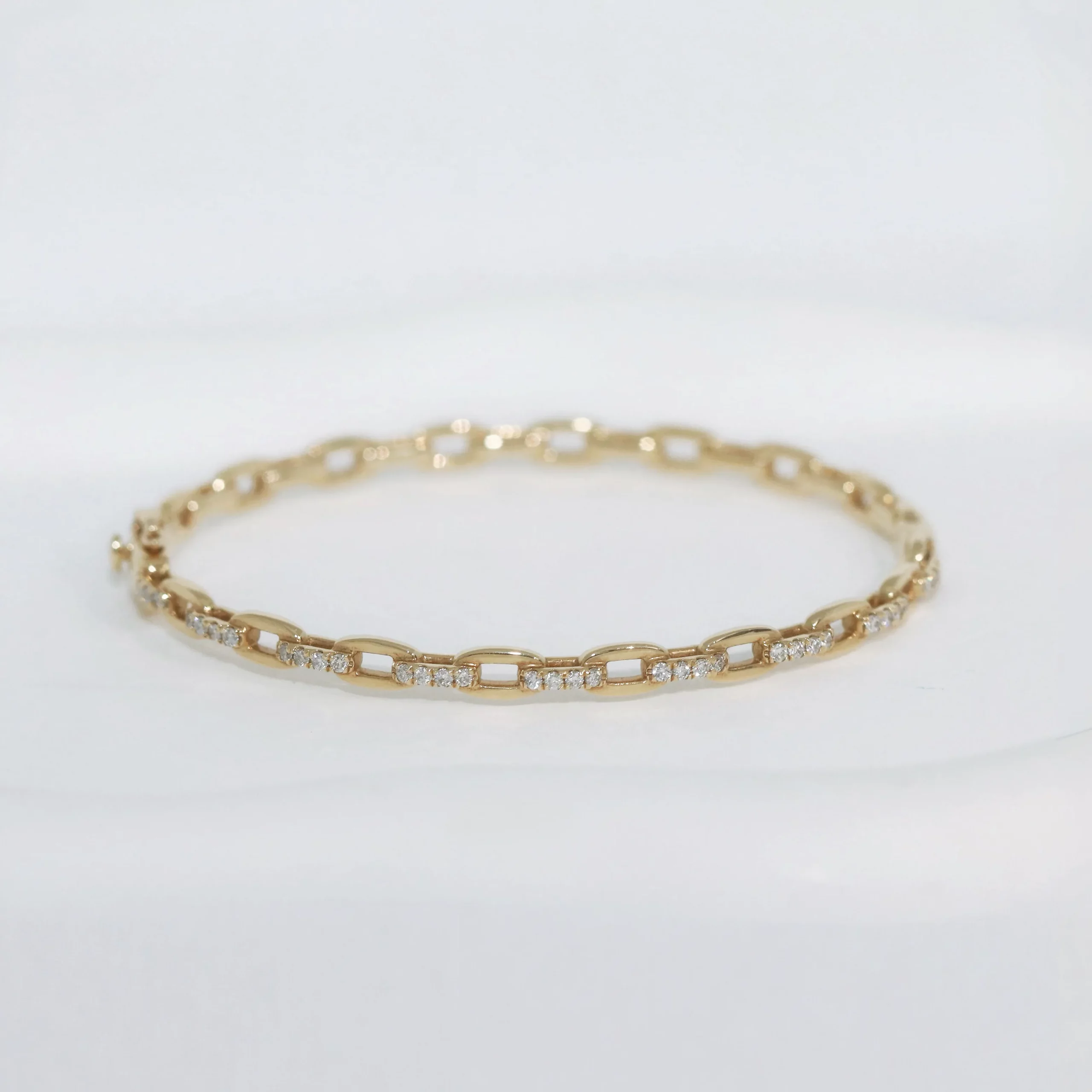 Chain Diamond Bangle