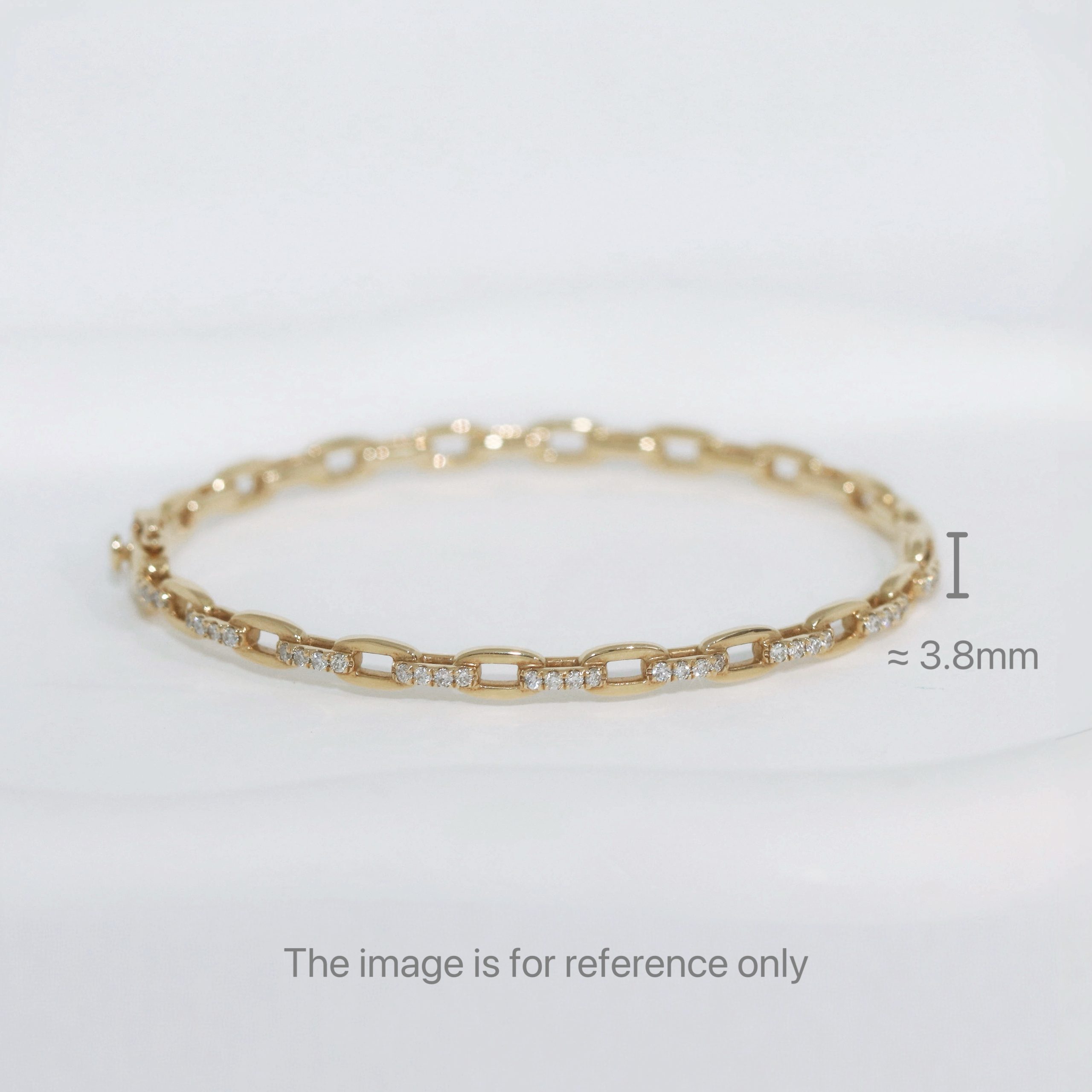 Chain Diamond Bangle - Image 4