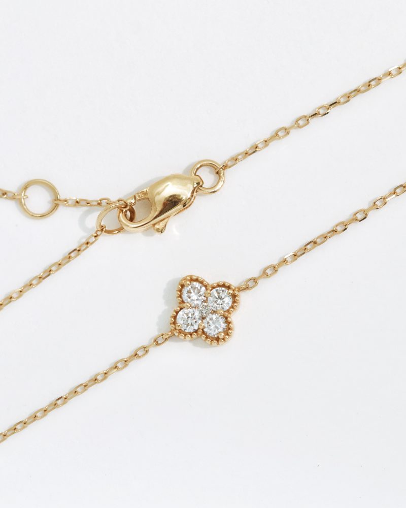 Four-Leaf Clover Diamond Bracelet