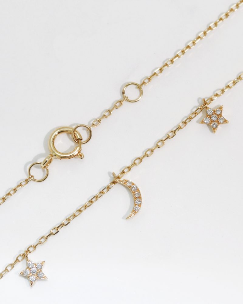 Moon & Stars Diamond Bracelet
