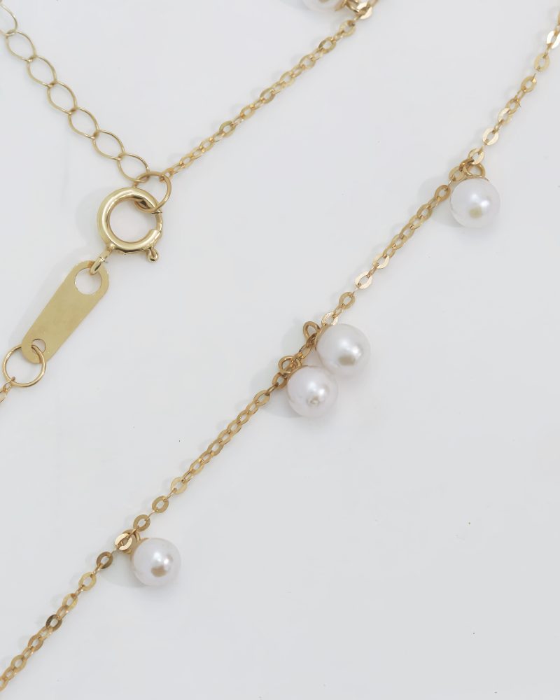 Akoya Pearl Station Style Bracelet