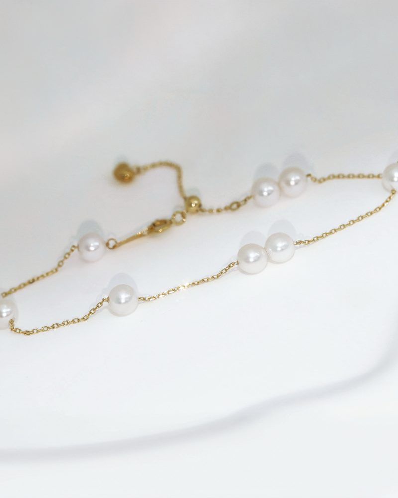 Akoya Pearl Tin-Cup Bracelet