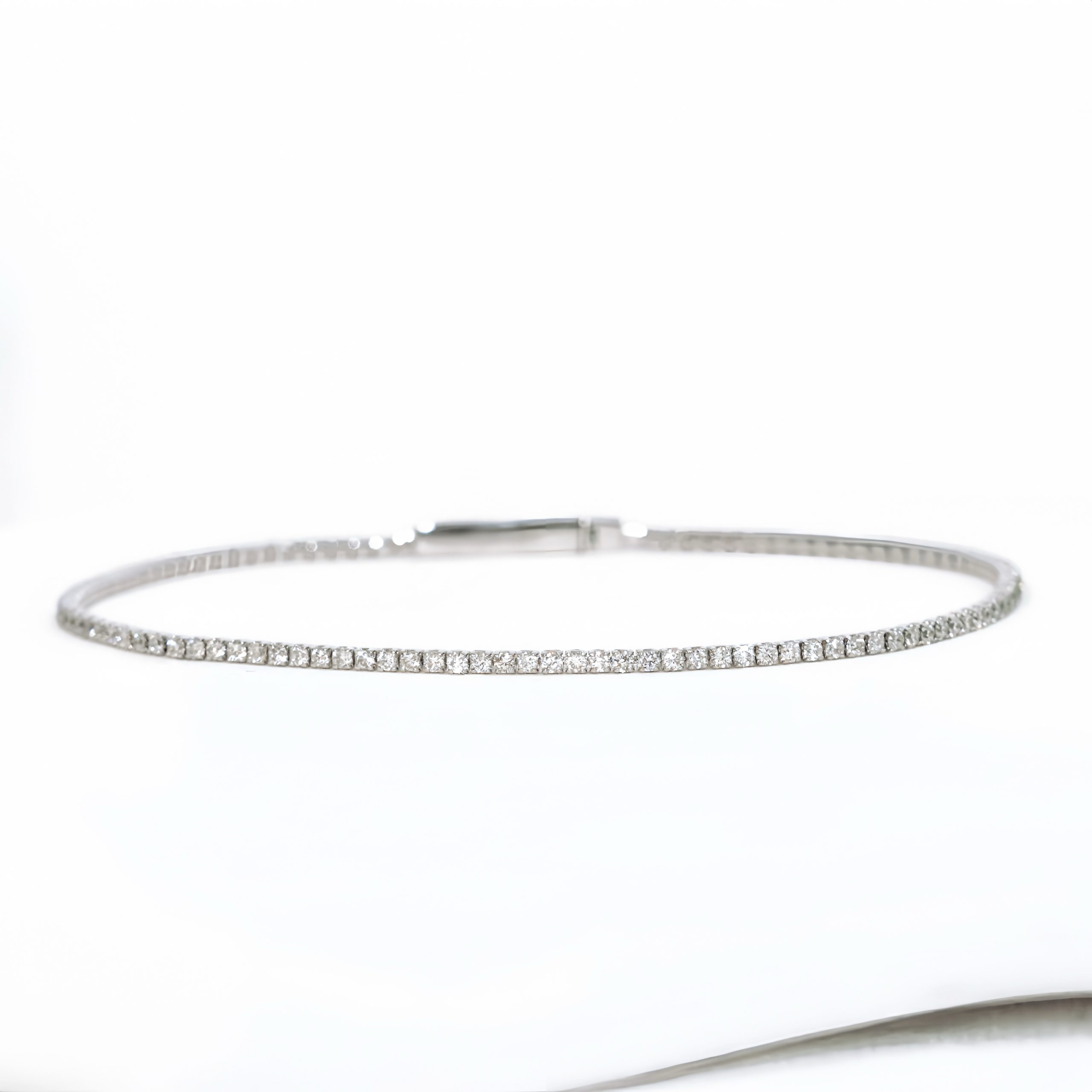 Diamond Snake Chain Tennis Bracelet - Image 2