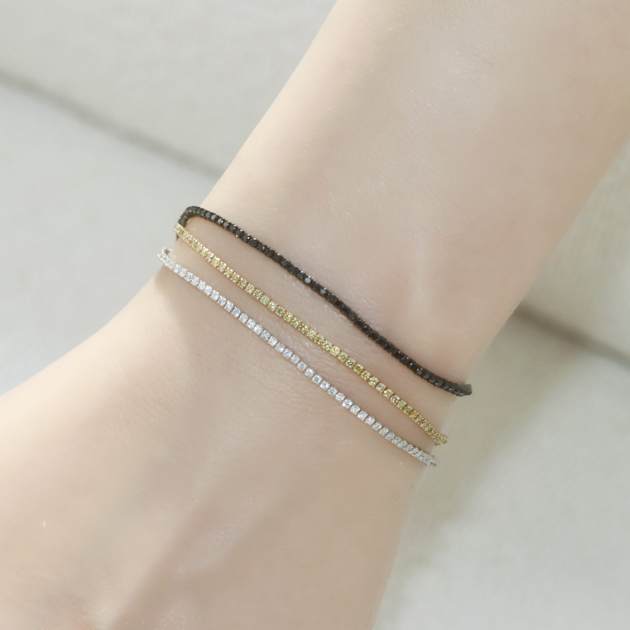 Diamond Snake Chain Tennis Bracelet - Image 8