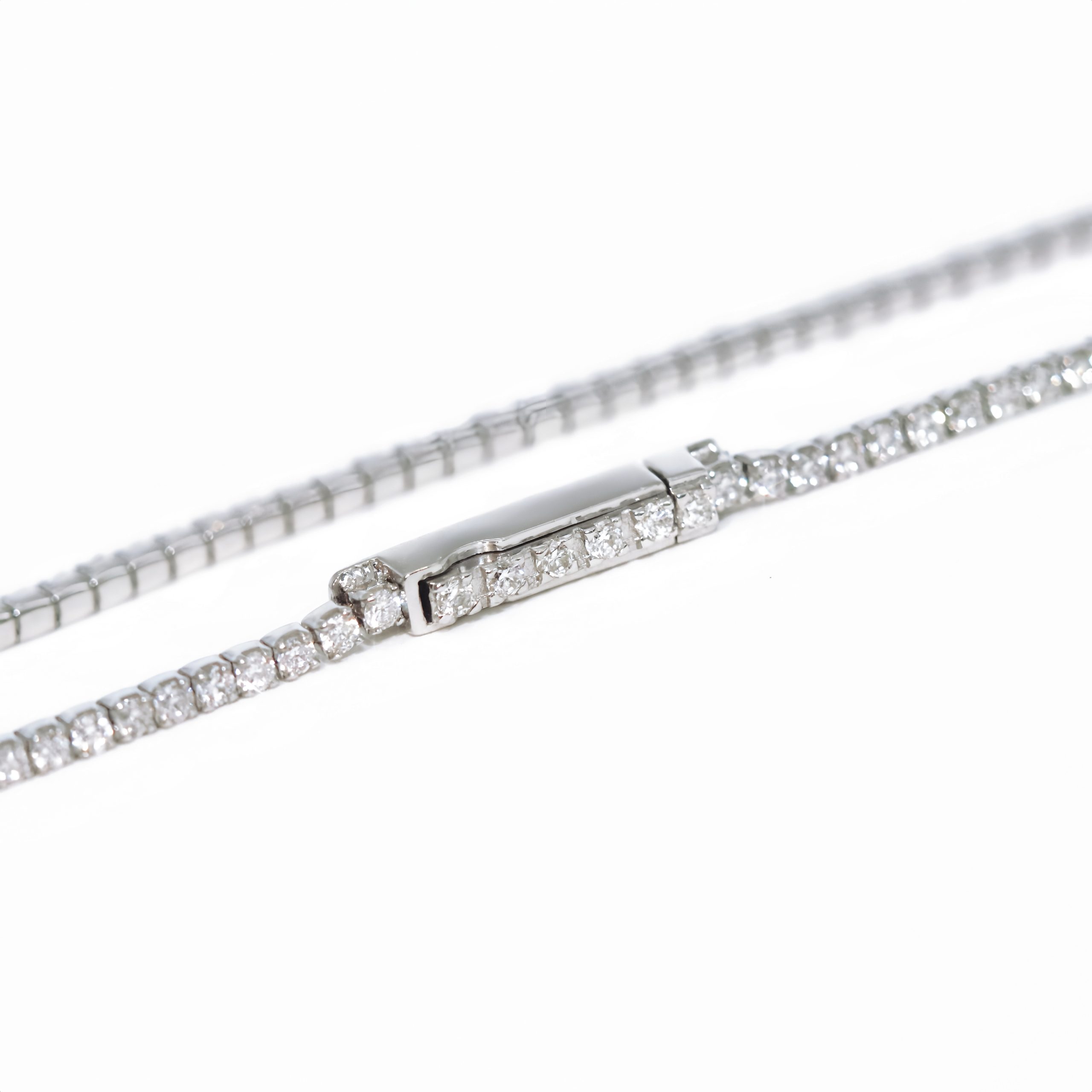 Diamond Snake Chain Tennis Bracelet - Image 9