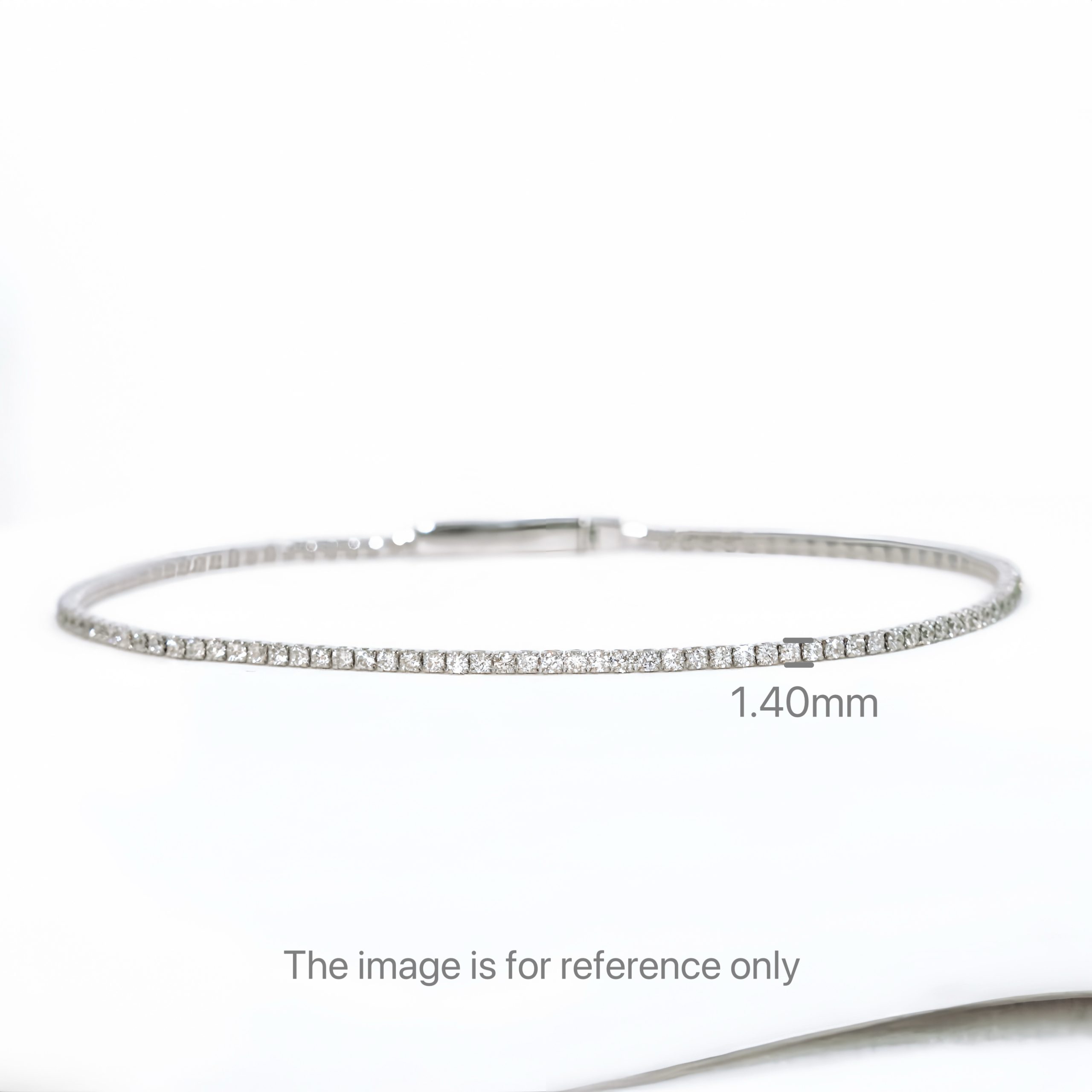 Diamond Snake Chain Tennis Bracelet - Image 12
