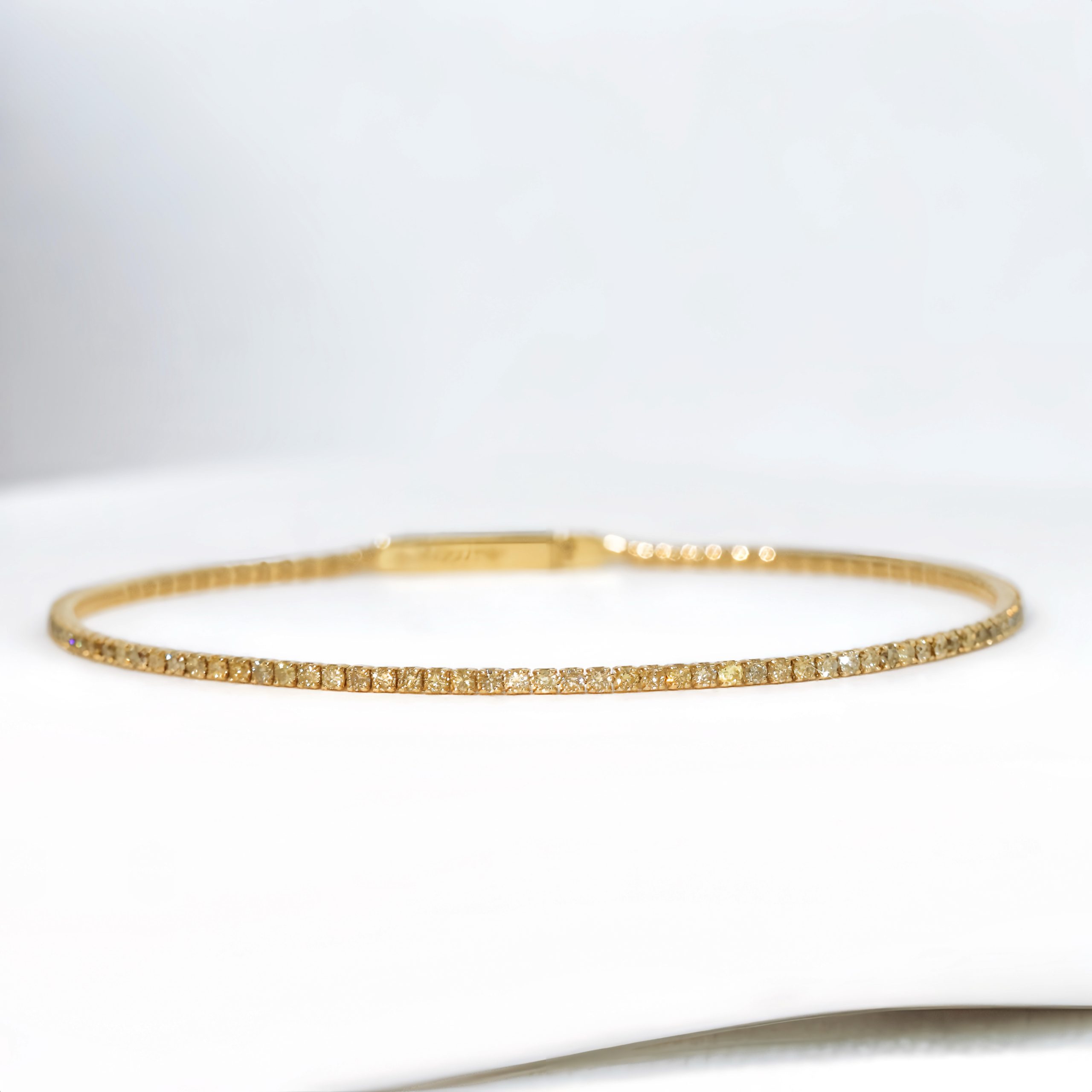 Diamond Snake Chain Tennis Bracelet - Image 4