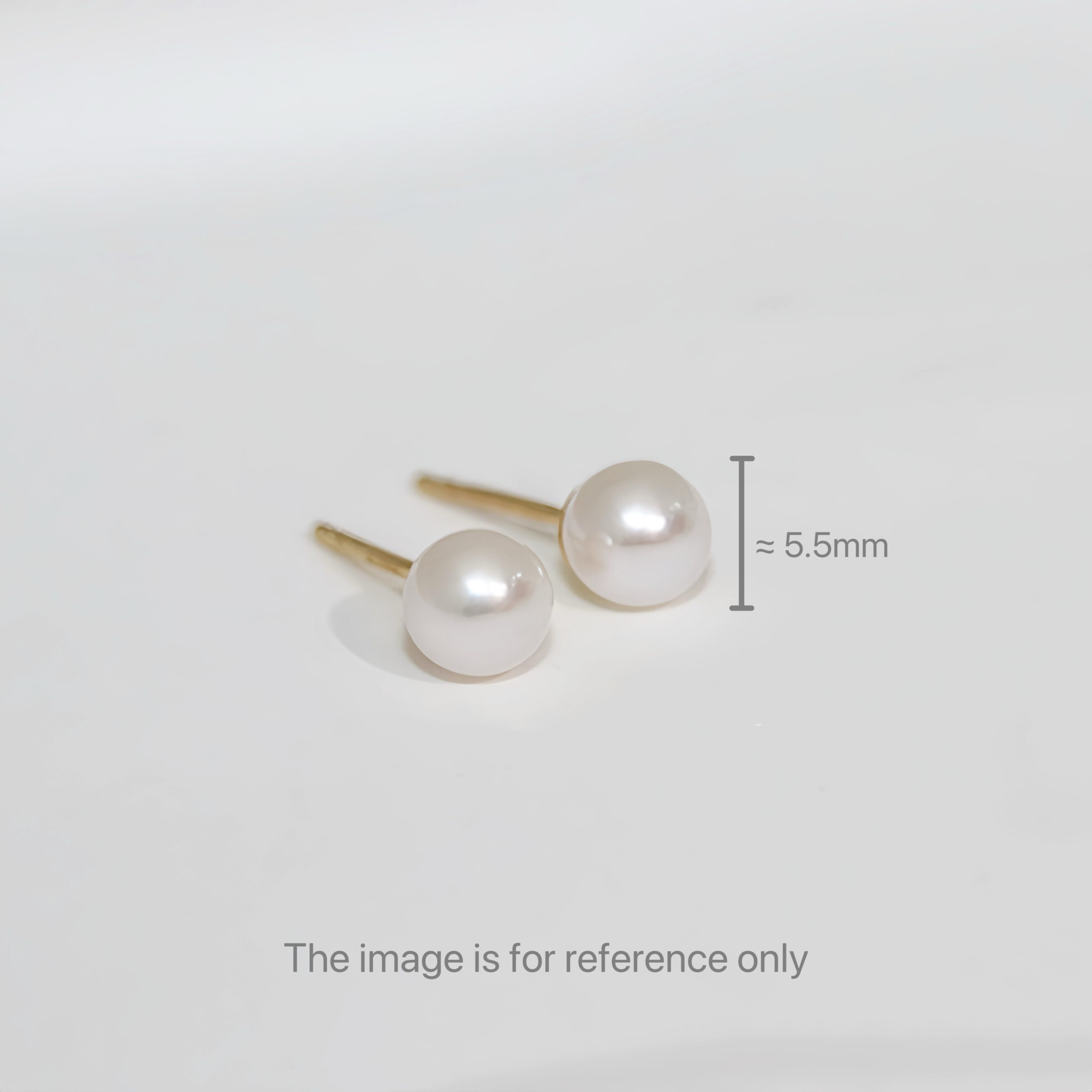 Freshwater Pearl Studs Earrings 5.0 - 5.5mm - Image 5