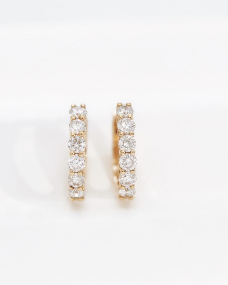 Hoop Diamond Earrings
