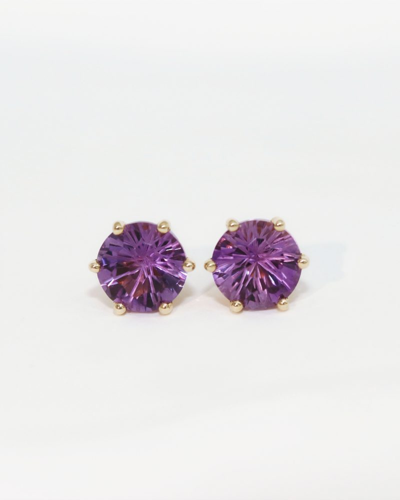 Amethyst Stud Earrings