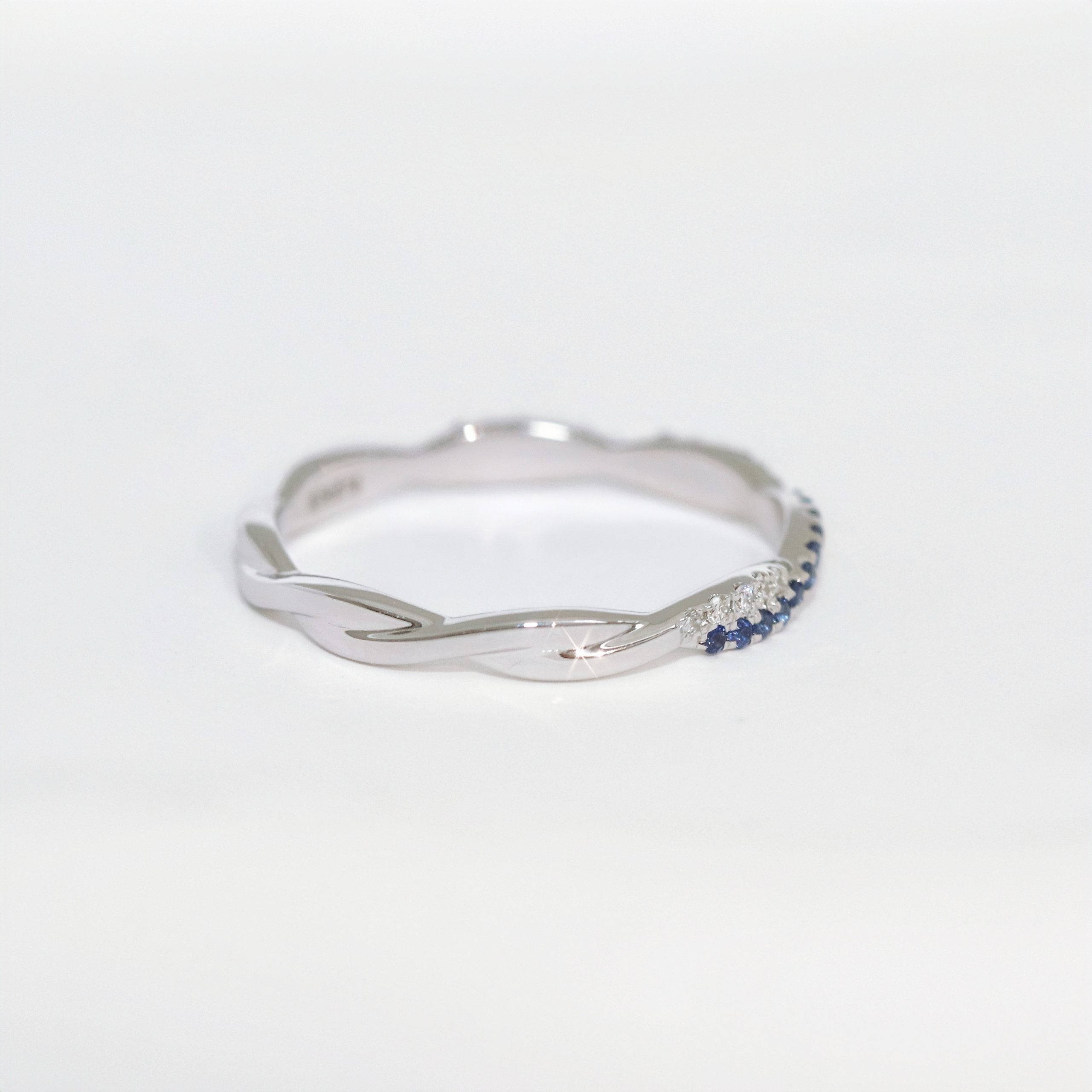 Twist Sapphire/Ruby & Diamond Ring - Image 3