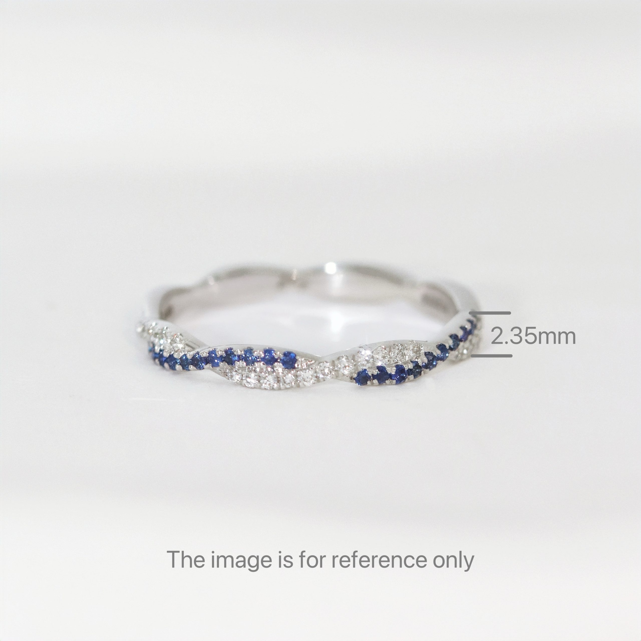 Twist Sapphire/Ruby & Diamond Ring - Image 10