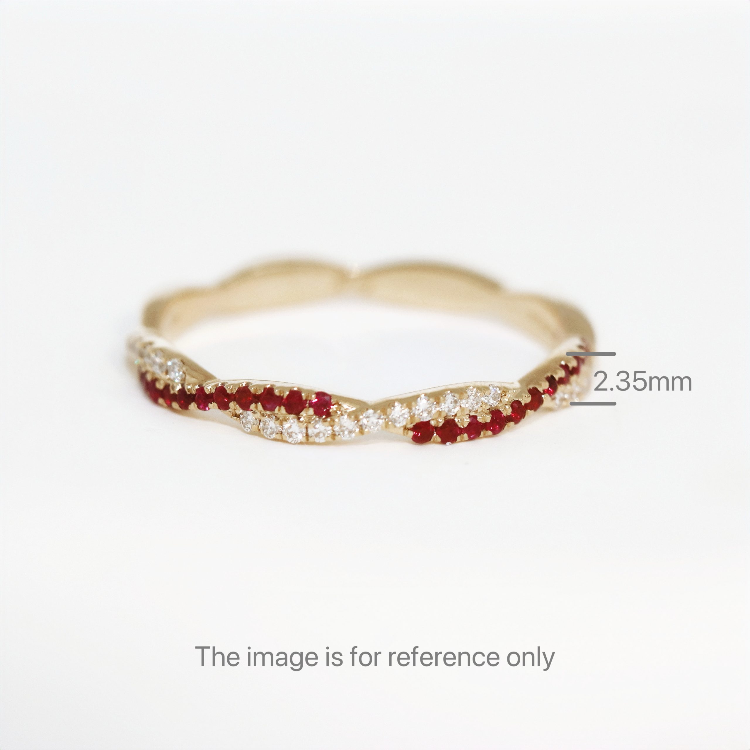 Twist Sapphire/Ruby & Diamond Ring - Image 11
