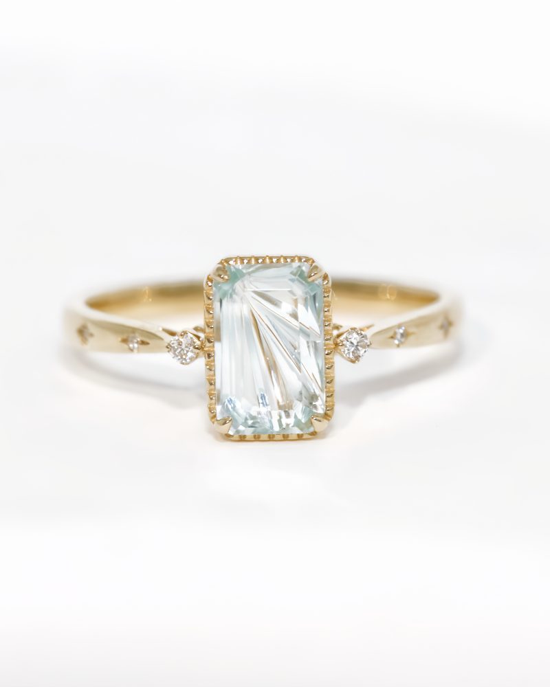 Kiriko Brazilianite Diamond Ring