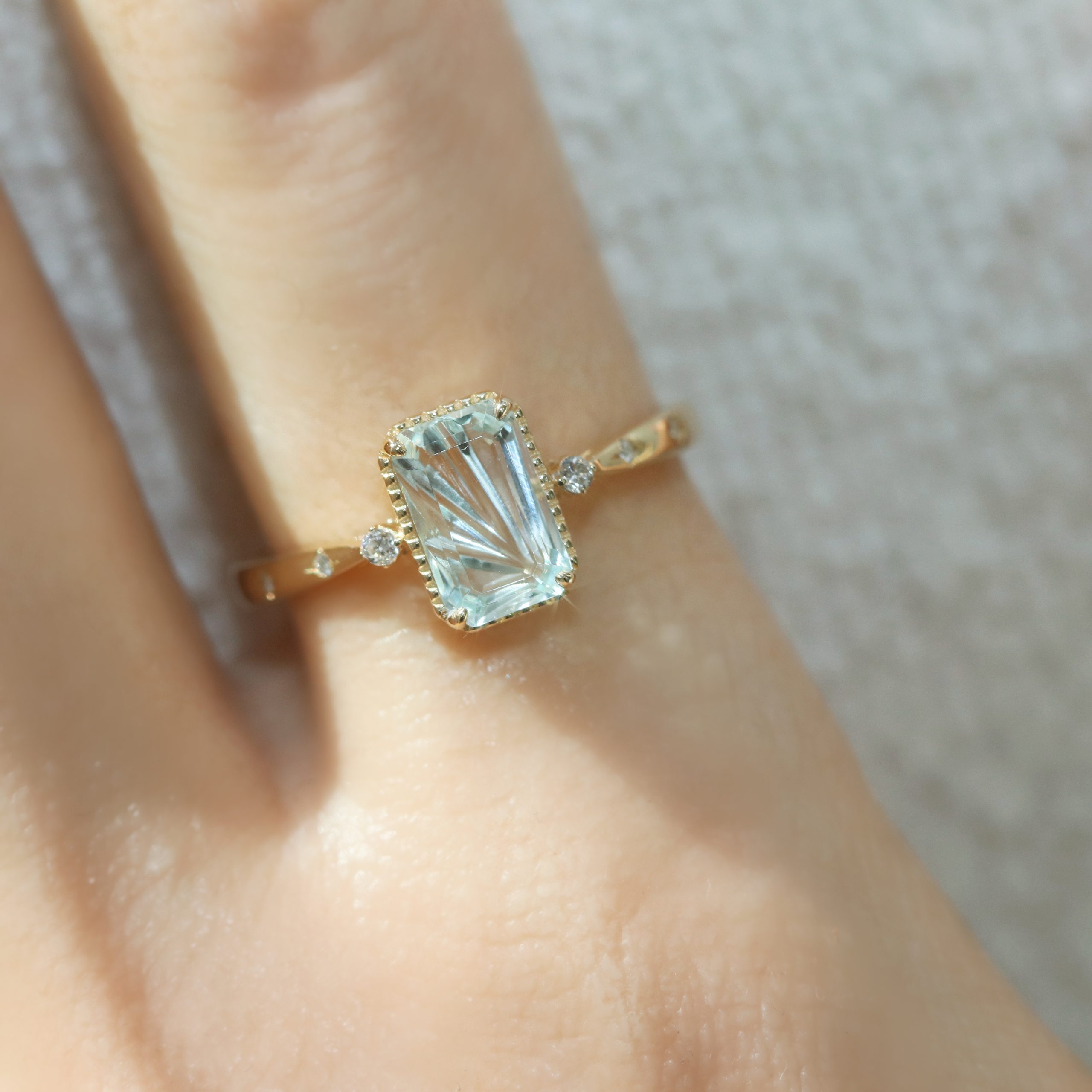 Kiriko Brazilianite Diamond Ring - Image 3