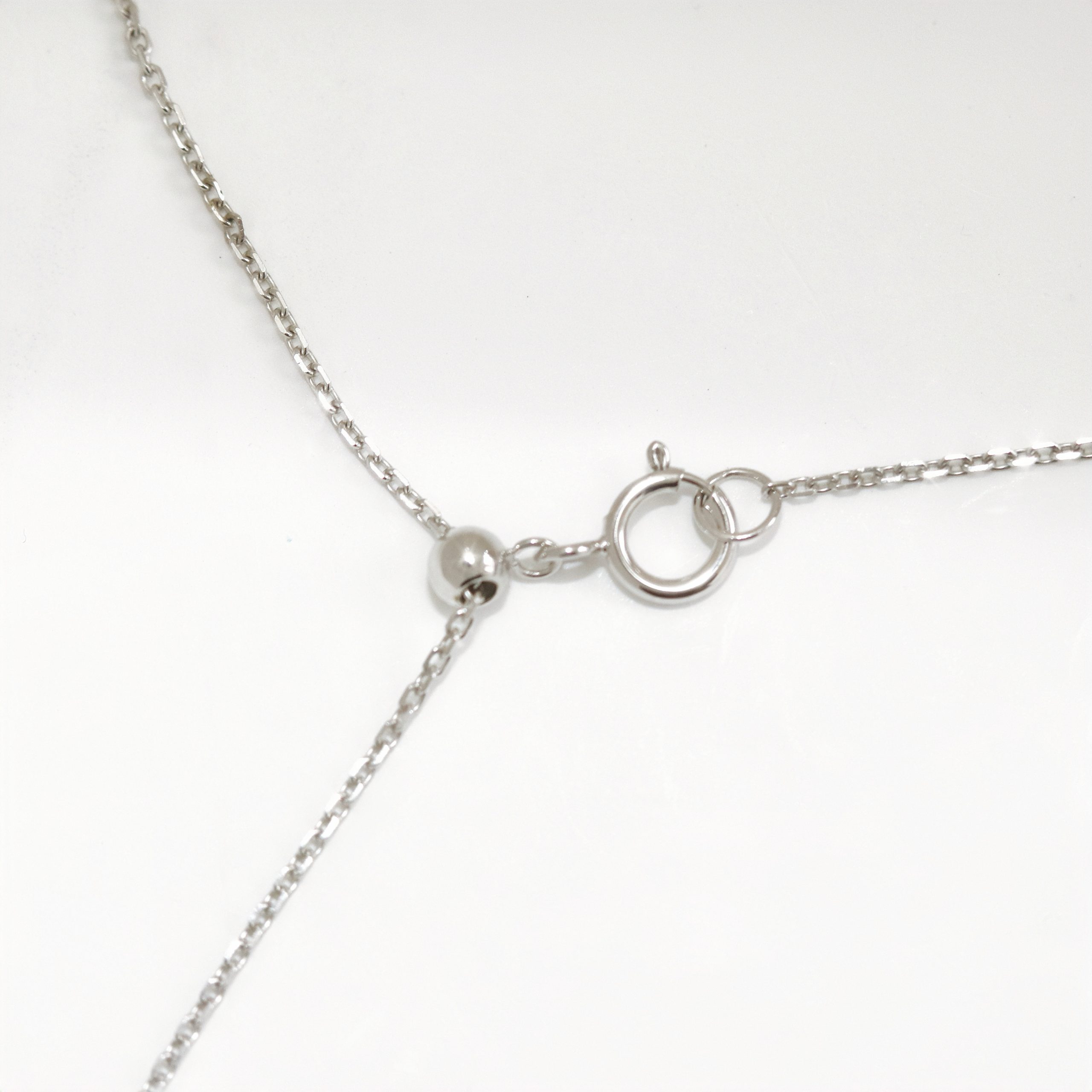 Princess Cut Laser Hole Diamond Necklace - Image 3