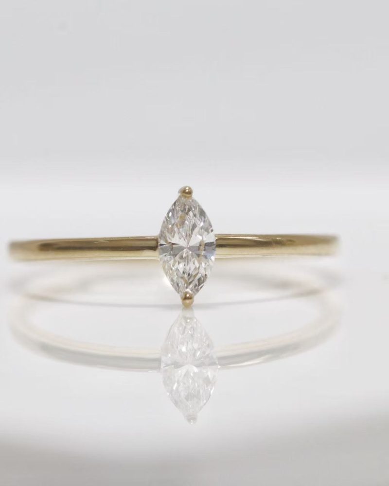 Marquise Diamond Solitaire Ring