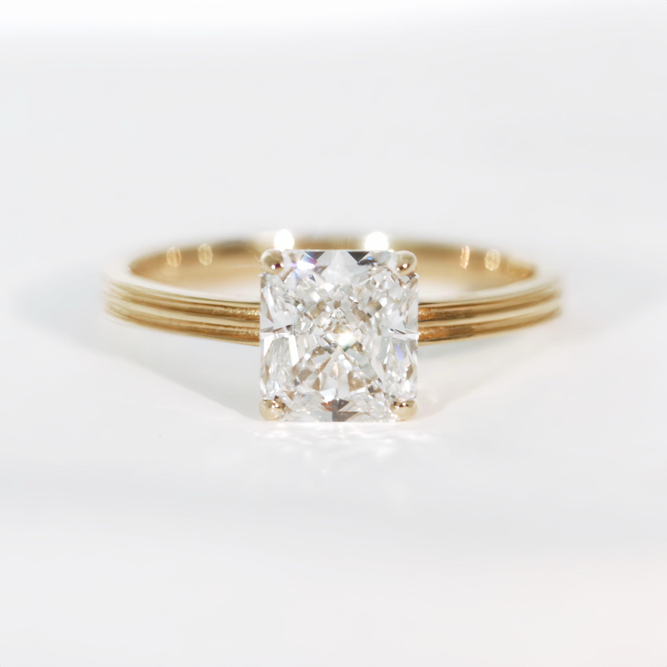 Radiant Cut Diamond Solitaire Ring