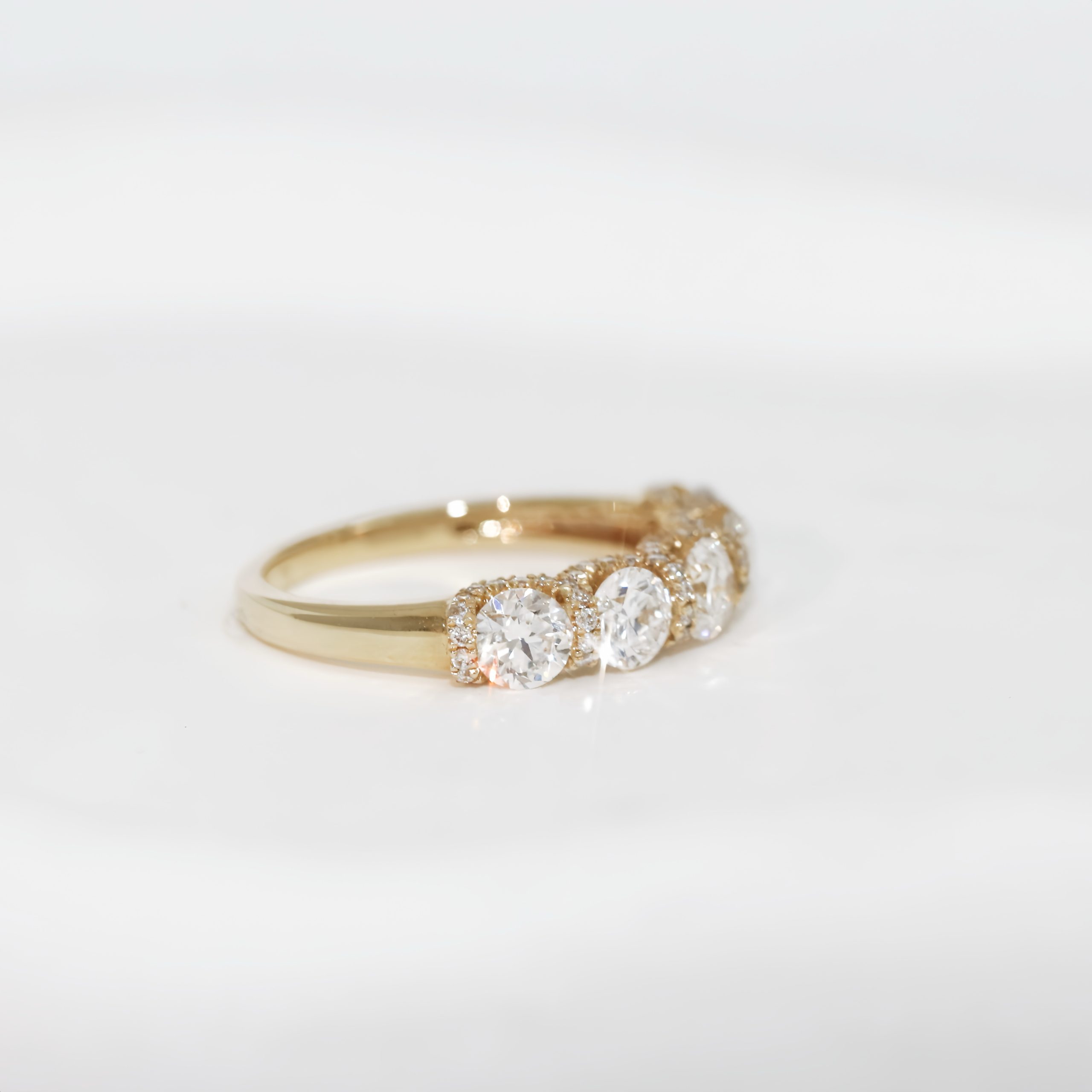 Five Stone Half Eternity Diamond Ring - Image 2