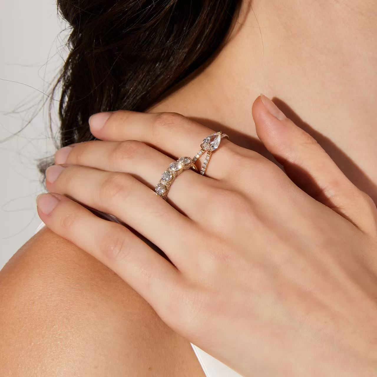 Five Stone Half Eternity Diamond Ring - Image 6