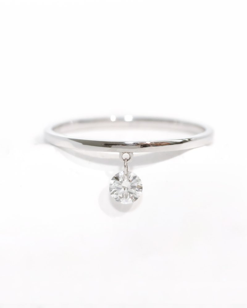 Laser Hole Round Diamond Ring