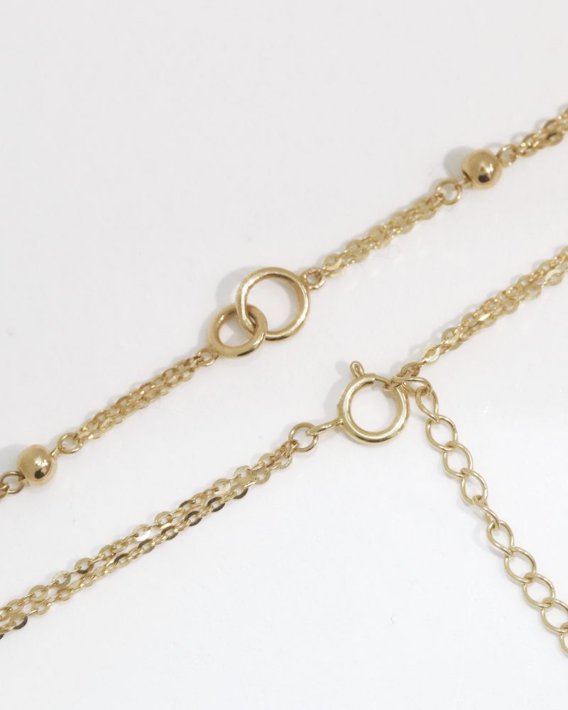 Plain Gold Interlocking Circles Bracelet