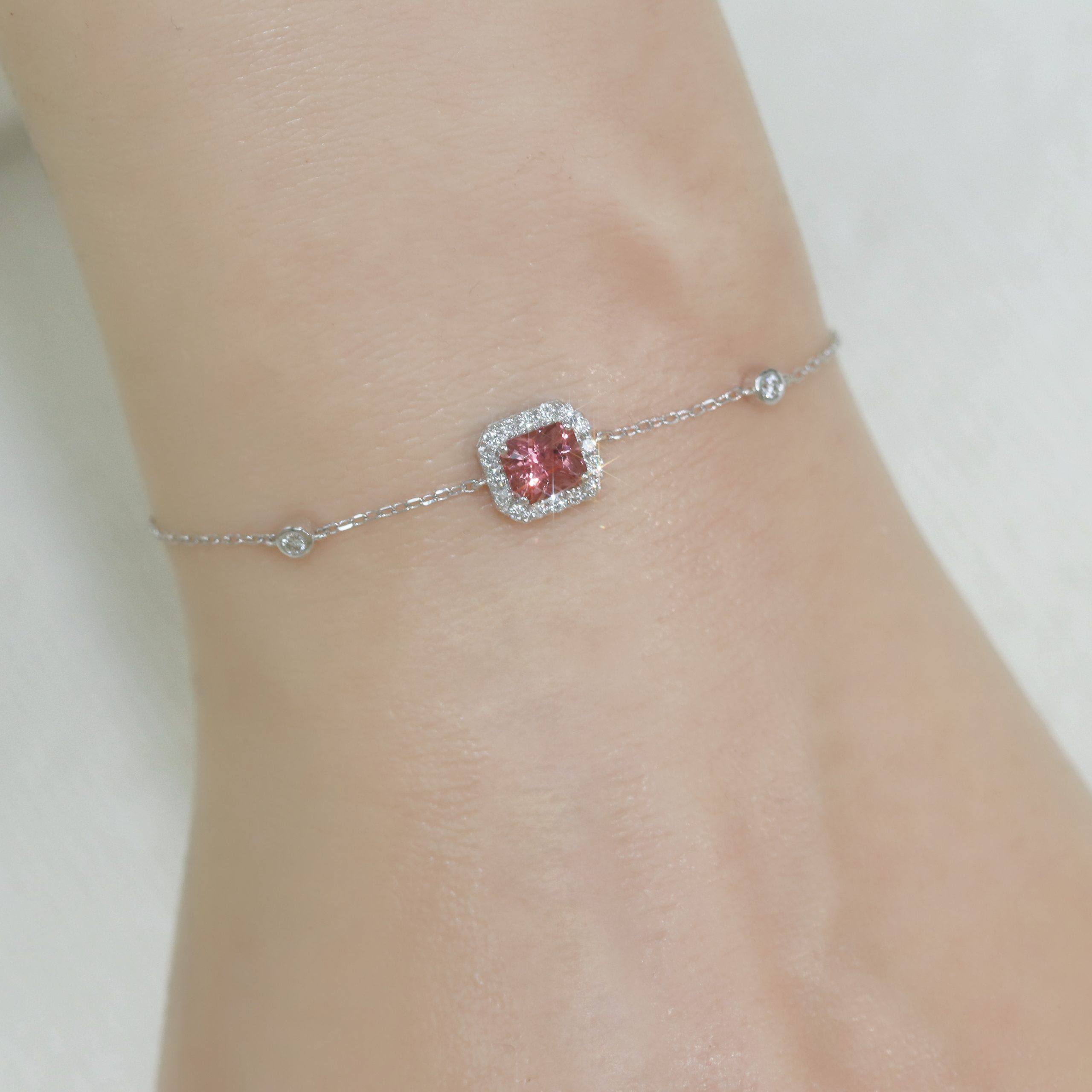 Tourmaline & Diamond Bracelet - Image 3