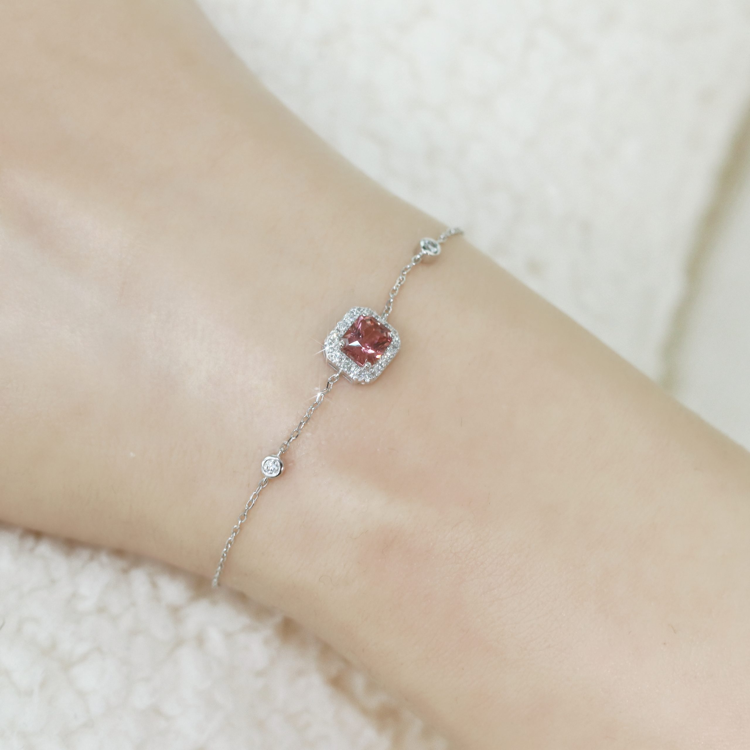 Tourmaline & Diamond Bracelet - Image 2